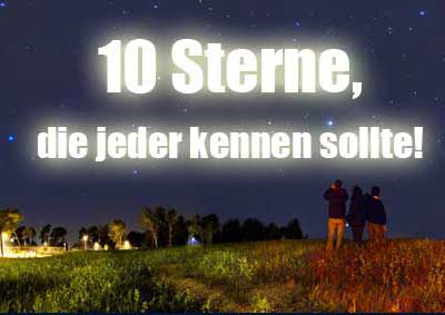 10sterne die 10 bekanntesten Sterne