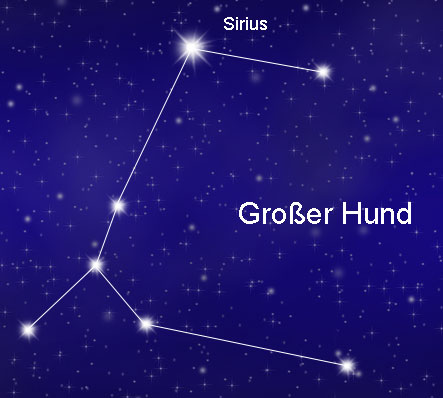 sternbild-grosser-hund-canis-major Sternbild Großer Hund