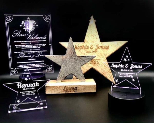 Trophäe für Ihren Stern kaufen Trophäe für Ihren Stern kaufen