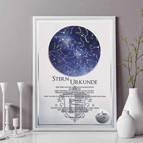Sternurkunde über die Sterntaufe